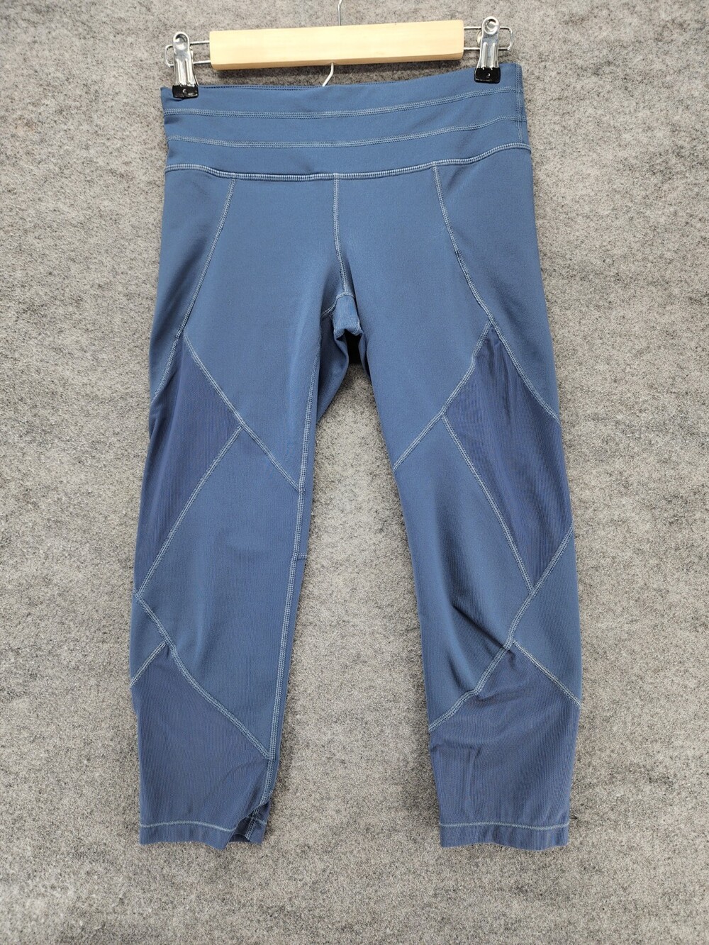 Athleta Leggings Womens XS Blue Capri Activewear 25x19" Mid Rise